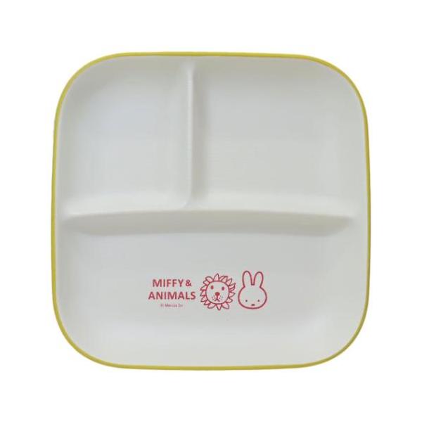 他サイト： 中皿 スクエアワンプレートL ミッフィー ディックブルーナ MIFFY and ANIMALS マリモクラフト ギフト食器の商品画像