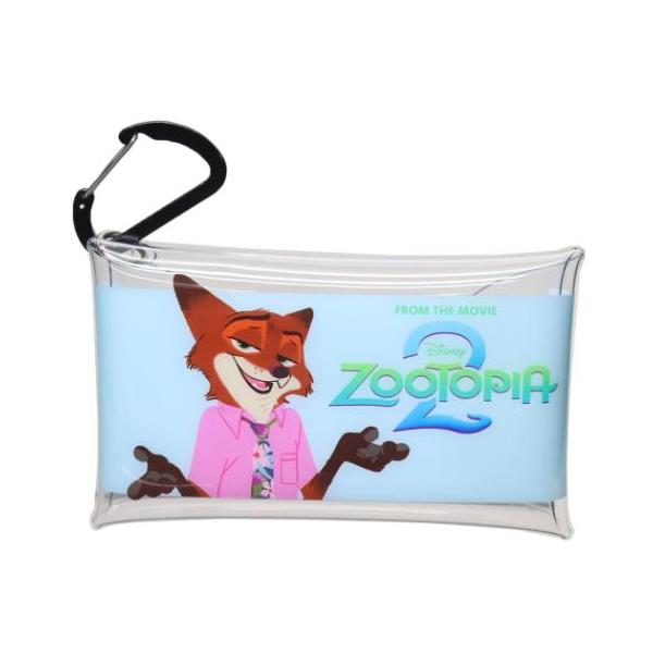 ミニポーチ クリアマルチケースS ディズニー ズートピア2 ニック 2D