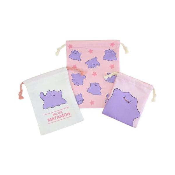 ポケットモンスター 巾着袋 3P巾着 メタモン ポケモン マリモクラフト