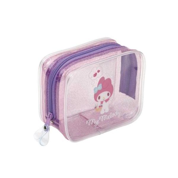 キラキラボックスポーチ クリアポーチ マイメロディ エムプラン