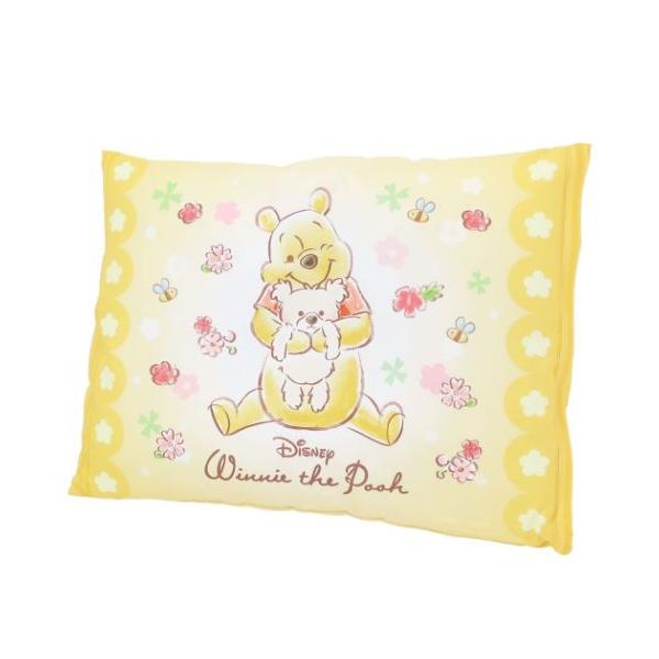 生活雑貨 寝具 枕 まくら おしゃれ 一人暮らし 模様替えはちみつ大好き[Winnie the Pooh/くまのプーさん]グッズにまたまた可愛いNEWアイテム登場こちらはキッズたち大喜び間違いなしのかわいいジュニア枕真ん中のくぼみが頭に優し...