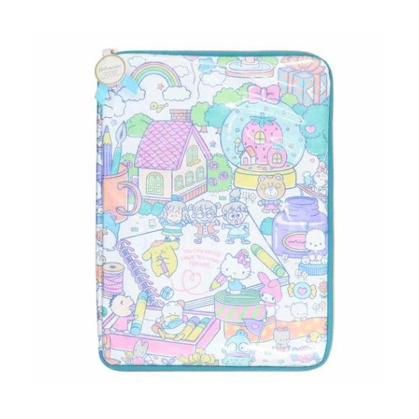 おしゃれでかわいいスマホケース＆iPhoneケース大人気サンリオキャラクターグッズにまたまた可愛いNEWアイテム登場こちらは機器の持ち運びに便利な[タブレットケース]10.2インチのタブレットが入るサイズで、ランドセルにもすっぽり入ります内...