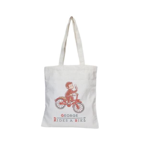 通勤 通学に大活躍世界中で愛されている人気絵本[キュリアスジョージ/おさるのジョージ]にまたまた可愛いnewアイテム登場オーガニックコットンを使用した人にも、環境にも優しい[トートバッグ]大判の雑誌も入る大きめサイズで通学や通勤はもちろん習...
