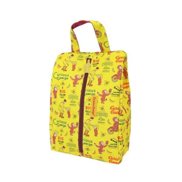 大人かわいいファッション雑貨や生活用品が充実世界中で愛されている人気絵本[キュリアスジョージ/おさるのジョージ]グッズにまたまた可愛いnewアイテム登場こちらは底マチが広いお洒落な形状の[シューズバッグ]ゴルフ用のシューズケースにぴったりほ...