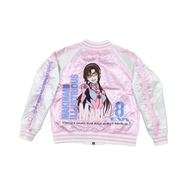 アウター スカジャン L エヴァンゲリオン 真希波 マリ イラストリアス 丸眞 メンズ レディース ユニセックス オーバーサイズ キャラジャン