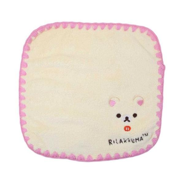 ミニタオル マイクロファイバーハンカチタオル サンエックス リラックマ プレーンコリラックマ 丸眞 抗菌防臭