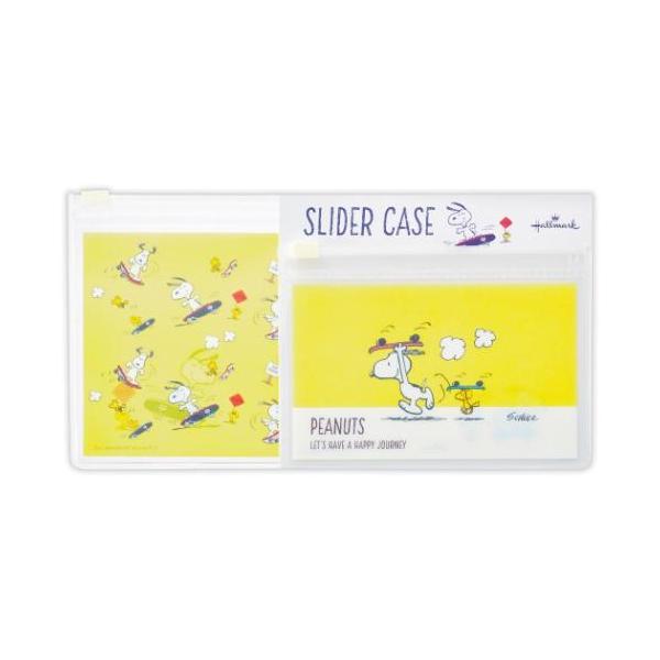 毎日使うものだからこそこだわりを 大人可愛い女性向け雑貨スケボーで街に繰り出そう！こちらはかわいい[スライダーケースセット]「Let's have a HAPPY JOURNEYハッピーな旅にしよう」をテーマに、PEANUTSの作者チャール...