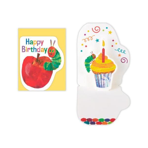 手紙 デザイン レターセット おしゃれ デザイン メッセージ開いてワクワク、あおむし登場世界中で愛されているエリックカールの代表作[はらぺこあおむし]が色彩豊かなミニカードになって登場！カードを開くと、あおむしとカップケーキがポップアップし...