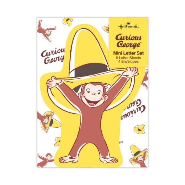 ミニレターセット 手紙セット Curious George おさるのジョージ ダイカット 日本ホールマーク 多目的 絵本キャラクター
