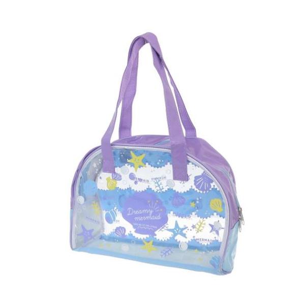 大人女子にぴったり お気に入りの鞄やお財布が充実トレンド感満載のプールバッグシリーズこちらはプールや海など夏のレジャーにぴったりな[ビニールボストンバッグ]PVC製でプールバッグにぴったり海やプールはもちろん、キャンプなどの時にも大活躍しち...