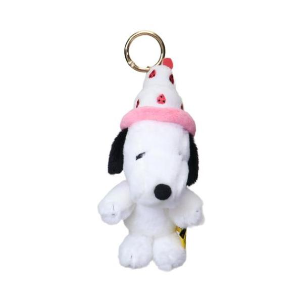 ミニぬいぐるみ マスコット スヌーピー ピーナッツ 75th ケーキハット