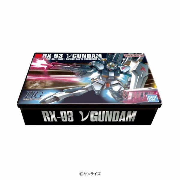 機動戦士ガンダム クリスマスお菓子 ガンプラパッケージアートクッキー缶 A vガンダム ハート