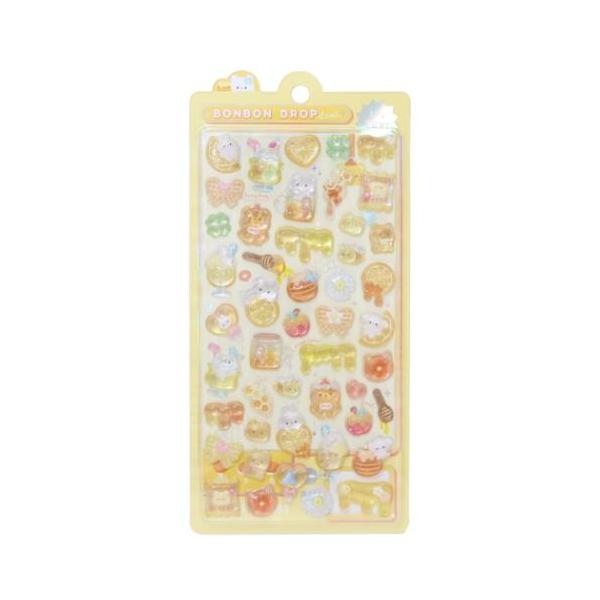 ボンボンドロップシール　しずくちゃん　大　クーリア　はちみつ　ほかほか　9枚 ボンボンドロップシール シールシート はちみつボンボン クーリア