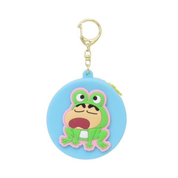 プックリシリコンミニポーチ２ ミニポーチ クレヨンしんちゃん 着ぐるみカエル ユニック 小物入れ アニメキャラクター 爆買