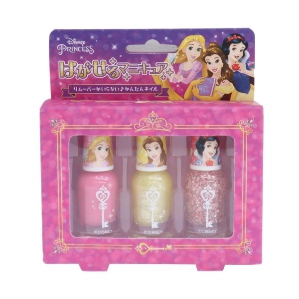 ディズニープリンセス ピールオフネイルアート はがせるマニキュア 3本セット キャラクター 粧美堂 の最安値と通販店 取扱店なし サープラ