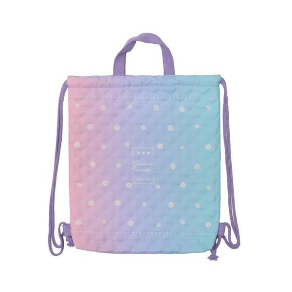 かわいい入学 新学期に大喜び間違いなし かわいい新入学雑貨シリーズこちらは2wayで使える[キルトナップサック]トートバッグとして使っても良し 両サイドに紐が付いているのでリュックサックとしても使えちゃいます  キルティング素材のママの手作...