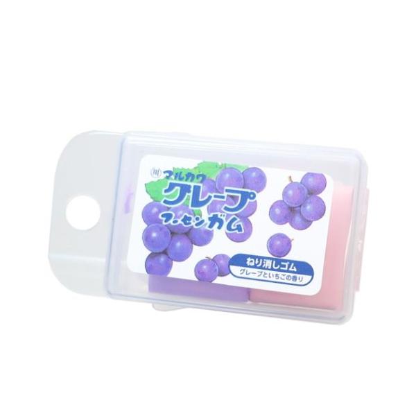 消しゴム 香り付きねりけし フーセンガム グレープ お菓子パッケージ