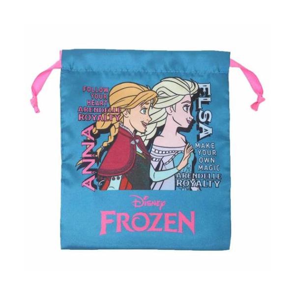 巾着袋 リボン巾着 アナと雪の女王 横顔 ディズニー スモール