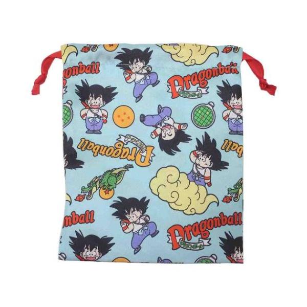 巾着袋 リボン巾着 きんちゃくポーチ ドラゴンボール 孫悟空 パターン