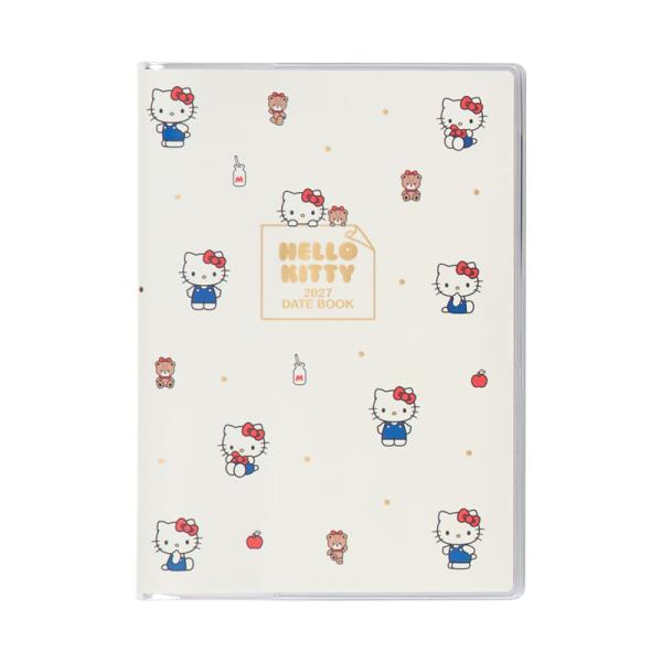 ハローキティ マンスリー手帳2027 B6 デイトデイトブック27 10月始まり スケジュール帳 令和9年手帖 Sanrio サンリオ