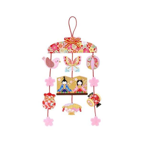 手紙 デザイン レターセット おしゃれ デザイン メッセージ贈ってももらっても楽しいかわいいグリーティングカードつるしびなのように、つり下げて飾るカードです。全体に華やかな金箔加工がほどこされ、ピンク色のフェルトの桜がアクセントになっていま...