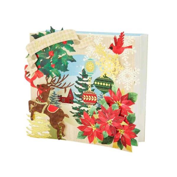 ★オーダー受付中★クリスマスカード3枚セット①★グリーティングカード★ダイカット グリーティングカード クリスマスカード jx30-3 CHRISTMAS レーザー