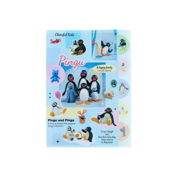 ダイカットクリアファイル5P 5ポケット A4 ポケットファイル ピングー
