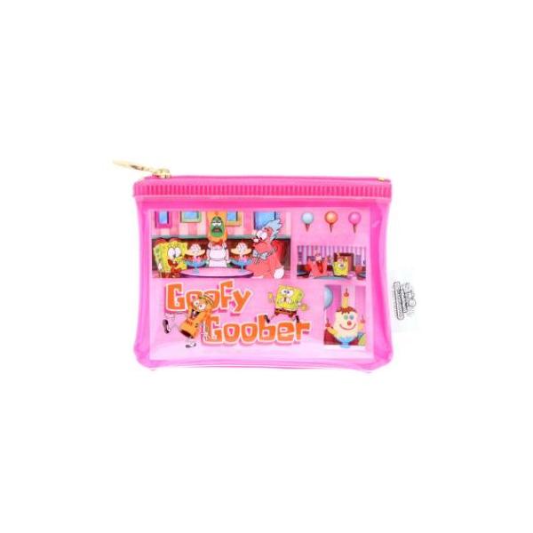 ミニポーチ クリアミニポーチ スポンジボブ アニメーション サンスター文具 小物入れ 爆買
