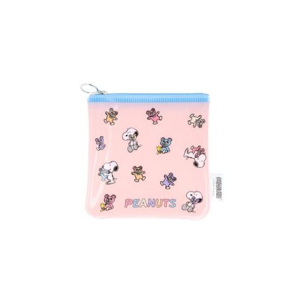 毎日使うものだからこそこだわりを 大人可愛い女性向け雑貨大人気[PEANUTS/SNOOPY]グッズにまたまた可愛いnewアイテム登場こちらはトレンドのPVC素材がかわいい[フラットスクエアポーチ]小銭入れとしてはもちろん、イヤホンやリップ...