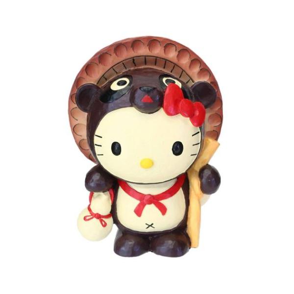 貯金箱 KT開運貯金箱 たぬき ハローキティ サンリオ あすなろ舎