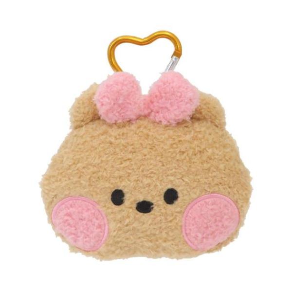 毎日使うものだからこそこだわりを 大人可愛い女性向け雑貨不思議な可愛さが魅力の[LINE FRIENDS minini]グッズにまたまた可愛いnewアイテム登場こちらはかわいい[カラビナ付きフェイスポーチ]リップなどの小物を収納できて便利ハ...