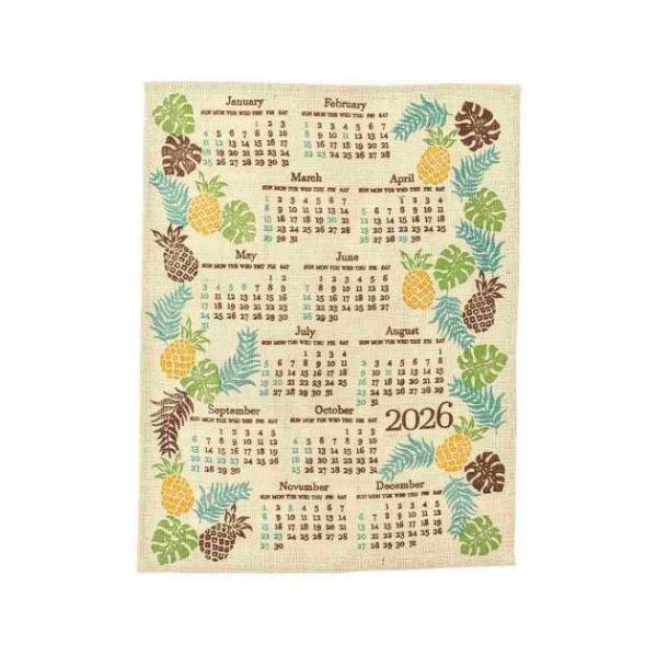 スケジュール おしゃれ カレンダー シンプル デザインポスターとしてもおすすめ。インテリアになるジュートカレンダー。トロピカルで元気なデザインが魅力的です。ジュートはCO2の吸収力が強く、生産工程で発生する廃棄物が土に還元される、地球環境に...