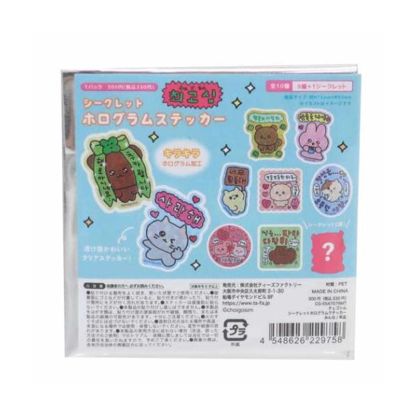 シークレットホログラムステッカー 全10種 ステッカー チェゴシム