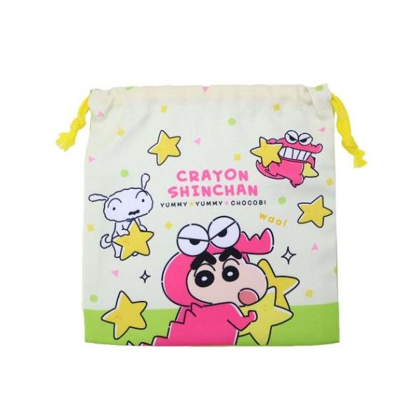 巾着袋 フラット巾着 きんちゃくポーチ いっぱいチョコビ ワニ山さん