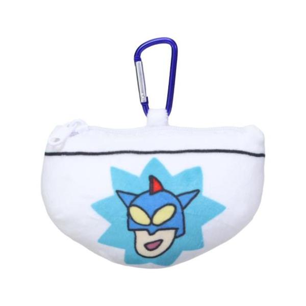 ミニポーチ カラビナ付きぬいぐるみファスナーマスコット アクション