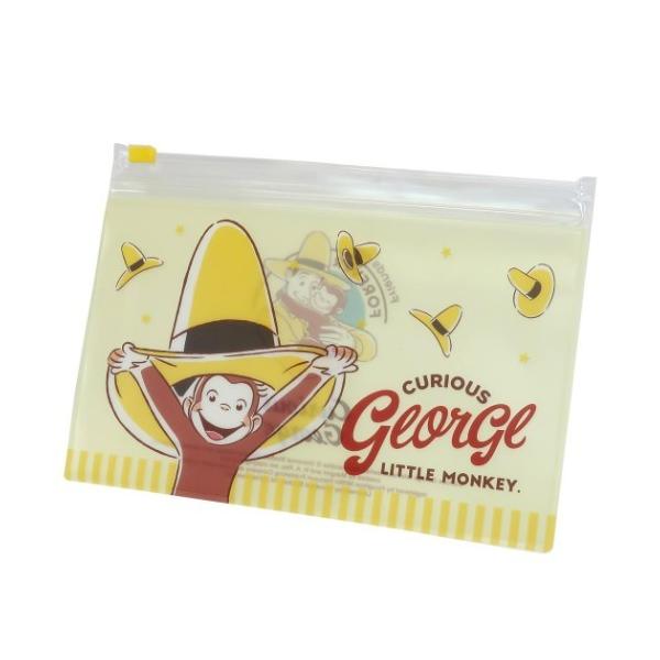 不織布 マスクケース 抗菌 2ポケット クリア ジッパー ポーチ おさるのジョージ 黄色い帽子 ティーズファクトリー 小物入れ Tsf Og kb 雑貨 アートの通販店 ベルコモン 通販 Yahoo ショッピング