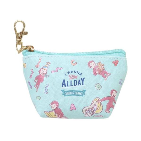 毎日使うものだからこそこだわりを 大人可愛い女性向け雑貨世界中で愛されている人気絵本[キュリアスジョージ/おさるのジョージ]グッズにまたまた可愛いnewアイテム登場こちらはイヤホン、リップ、目薬など小物の収納に便利な[ミニ三角ポーチ]ナスカ...