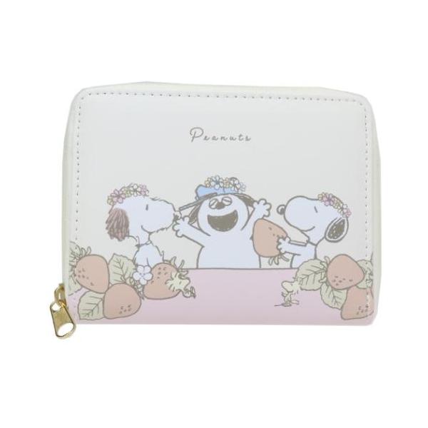 アウドドアを楽しく便利に大人気[PEANUTS/SNOOPY]グッズにまたまた可愛いnewアイテム登場いちごとお花畑に囲まれたスヌーピーたちが可愛いいちごフラワーシリーズこちらはミニサイズで持ち運びやすい[コンパクトマルチポーチ]お薬やカー...