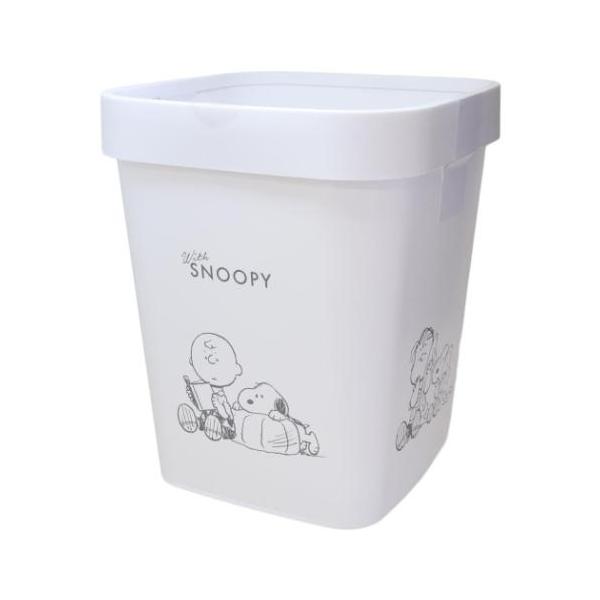 生活雑貨 おしゃれ 掃除 片づけ お祝い ギフトに 日用雑貨大人気[PEANUTS/SNOOPY]グッズにまたまた可愛いnewアイテム登場こちらは使いやすいストッパー付きダストボックス[STOX]ゴミ袋が落ちにくいストッパー付きほかにもいろ...