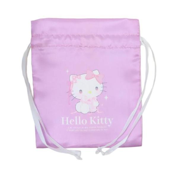 巾着袋 サテンきんちゃく バレエコア ハローキティ サンリオ ティーズ