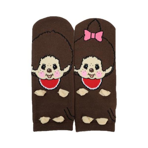 モンチッチ 女性用靴下 レディース パペットソックス モンチッチくん モンチッチちゃん    ウイックス【メール便可】