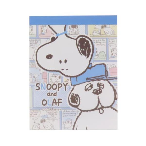 ミニメモ ミニミニメモ メモ帳 スヌーピー ピーナッツ Comic blue 山野