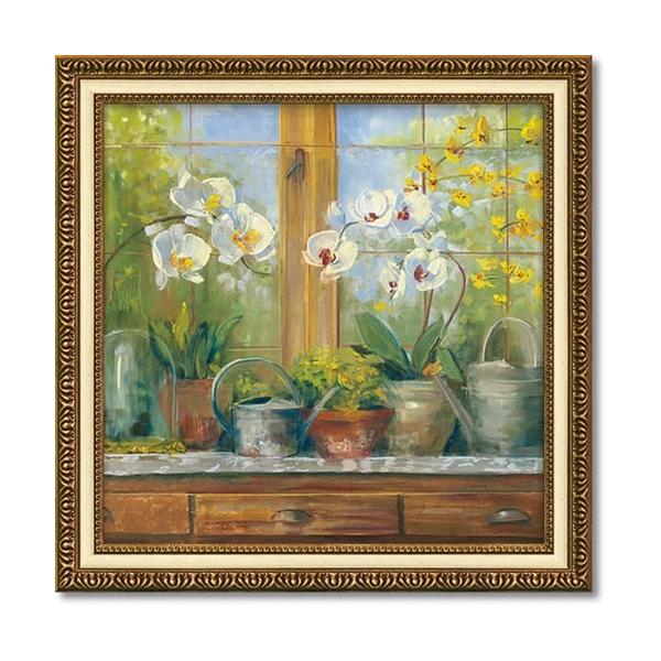 �t�����[�A�[�g �z���i �L������ ���[���� �K�[�f�i�[ �e�[�u�� �I�[�L�b�h ���[�p���[ 53x53cm