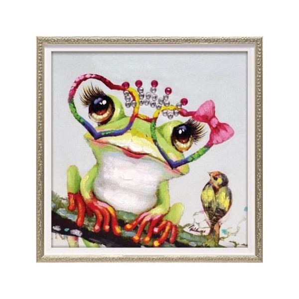 動物画 オイルペイントアート ギャル Sサイズ ユーパワー OP-07065