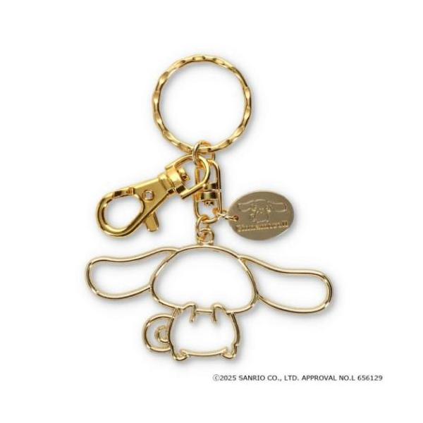 ゴールドキーホルダー キーリング シナモロール サンリオ シナモン