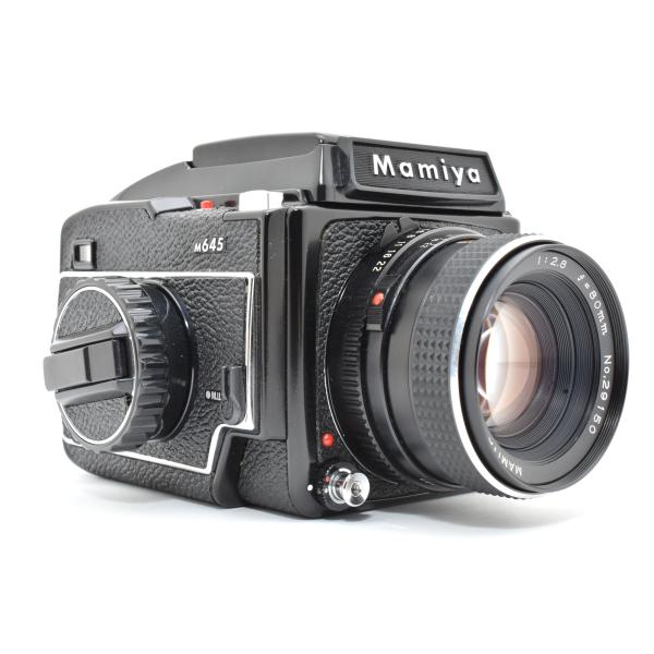 ◇◆ 極上美品 マミヤ Mamiya M645 6x4.5 ウエストレベルファインダー 80mm f/2.8 中判 レンズ カメラ 動作確認済 4061 ◆◇
