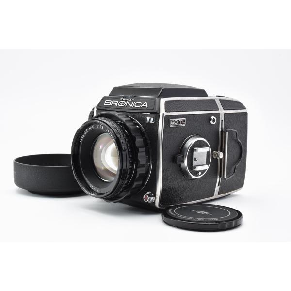 ◇◆ 完動極美品 ゼンザブロニカ Zenza Bronica EC TL ボディ ボデー Nikkor H.C 75mm f/2.8 中判 レア レンズ 動作確認済 4980 ◆◇