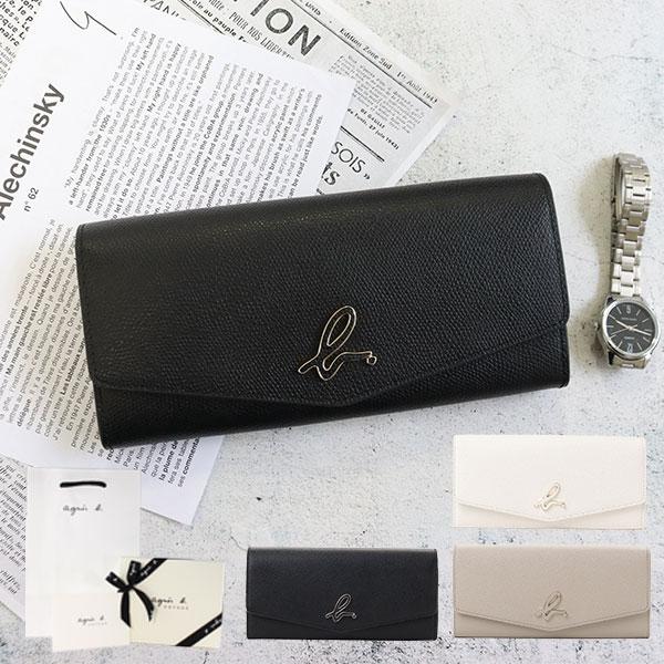 アニエスベー 財布 長財布 agnesb.VOYAGE ロゴ レディース メンズ