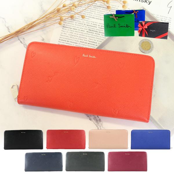 ポールスミス 財布 レディース 長財布 ラウンドジップ ファスナー スミシーハート Pwd794 Pauls485 Vendome Bymen 通販 Yahoo ショッピング