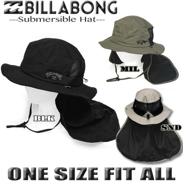 【BILLABONG/ビラボン】■インターナショナルサーフブランドの"BILLABONG/ビラボン"のメンズモデルで水陸両用が可能なポリエステル素材を使用しサイドとサンシェードにウェーブロゴをプリントした強力な紫外線カットと暑さ防止のサーフ...